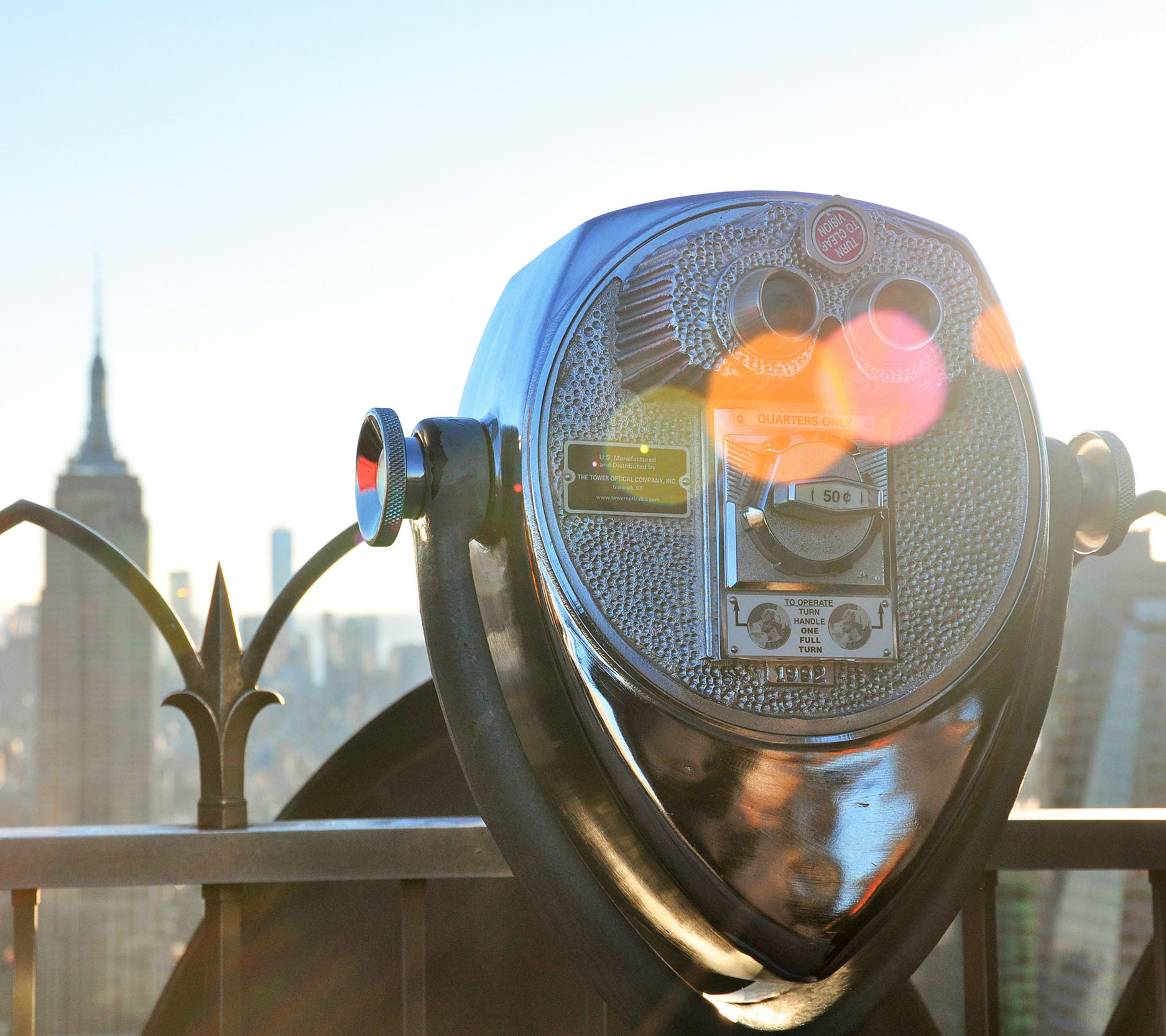 viewing scope directed at Empire State Building, Sheaff Brock investment advisors blog, retail consumers